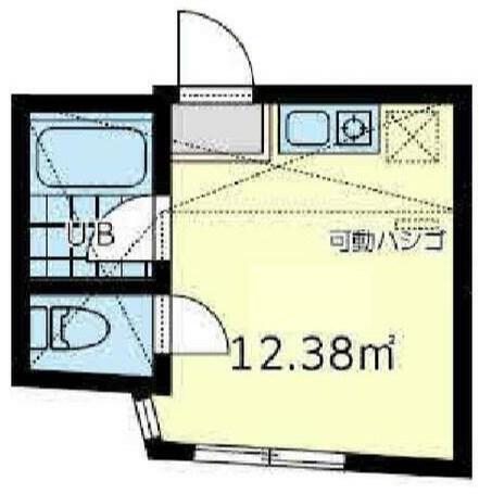 ユナイト根岸リモージュ(ワンルーム/2階)の間取り写真