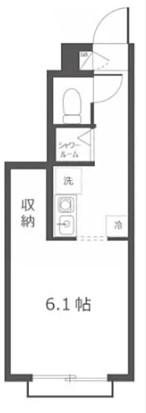 クレセント馬込沢(ワンルーム/1階)の間取り写真