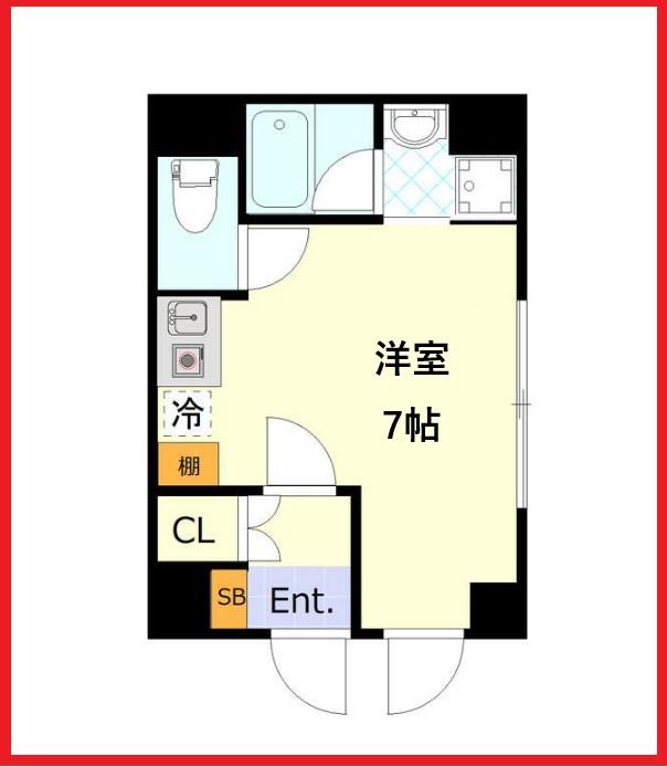 ブローテ三ノ輪(ワンルーム/5階)の間取り写真