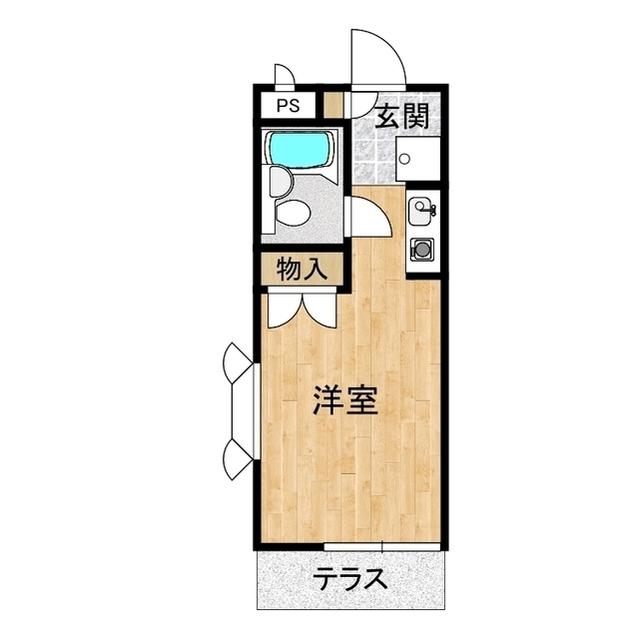 チェリーハウス川田(ワンルーム/1階)の間取り写真