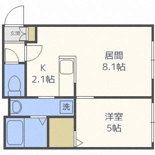 レアル オリ カーサ(1LDK/3階)の間取り写真
