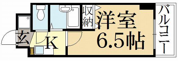 エクセレント高野(1K/3階)の間取り写真