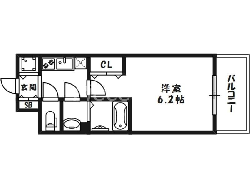 レオンコンフォート梅田北(1K/3階)の間取り写真