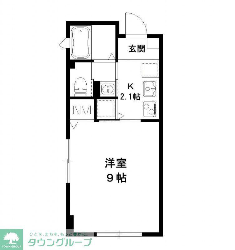 TAIKOUビル(1K/3階)の間取り写真