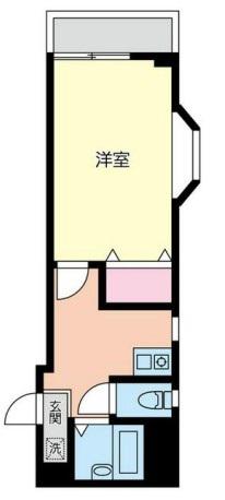 調布FTビル(1K/2階)の間取り写真