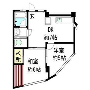 白馬ビル(2DK/4階)の間取り写真