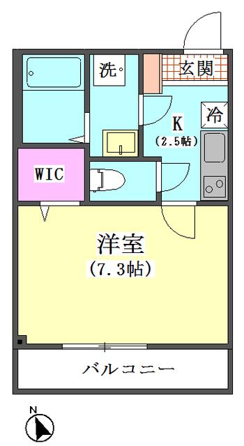 ソラーナSU(1K/3階)の間取り写真