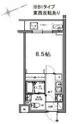S-RESIDENCE玉川学園前(1K/2階)の間取り写真