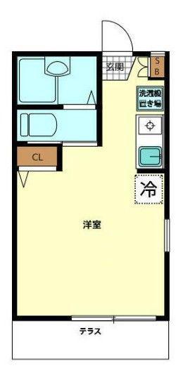 ストーリオ高円寺V(ワンルーム/1階)の間取り写真