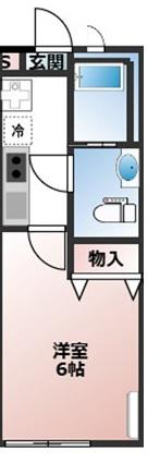 GREEN COMMONS(1K/2階)の間取り写真