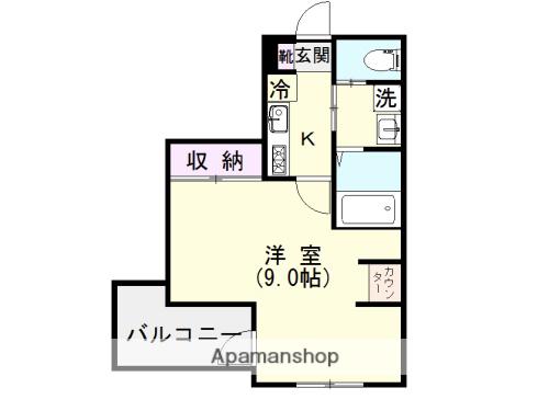 シャルム武(1K/3階)の間取り写真
