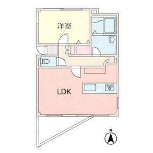 パークサイドテラス(1LDK/3階)の間取り写真