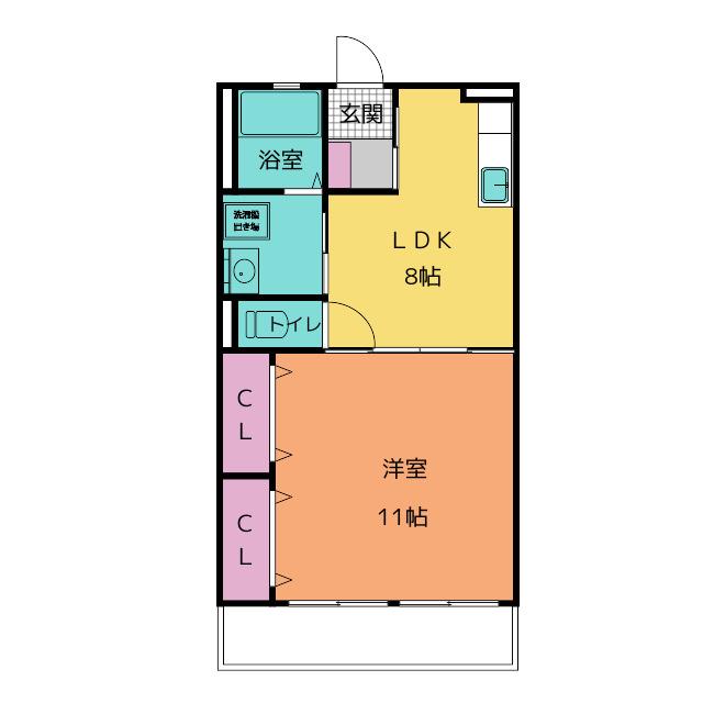 アルテミシア(1LDK/1階)の間取り写真