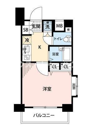 プレール・ドゥーク文京本駒込(1K/2階)の間取り写真