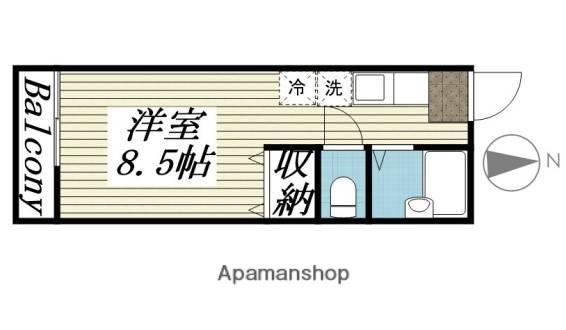 サニーコート(1K/1階)の間取り写真