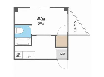 セラ天下茶屋(ワンルーム/5階)の間取り写真