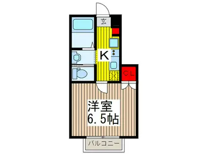 キャメル川口西青木(1K/1階)の間取り写真