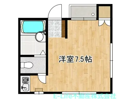 PROSPER東大江(ワンルーム/2階)の間取り写真