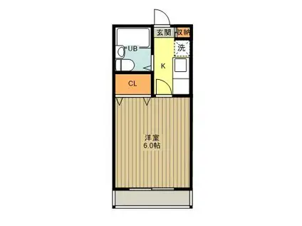 メゾン西荻(1K/2階)の間取り写真