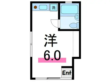 メゾン土元(ワンルーム/1階)の間取り写真