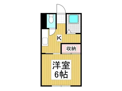 コーポMORIYA(1K/1階)の間取り写真