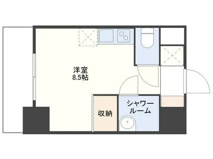 デ・クメール中川(ワンルーム/2階)の間取り写真