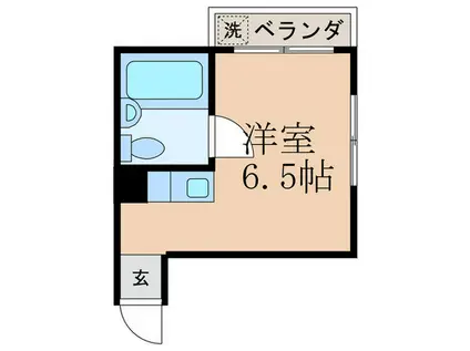 シャトーカズキ(ワンルーム/4階)の間取り写真