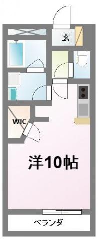 レオネクストドリーム金子(ワンルーム/3階)の間取り写真