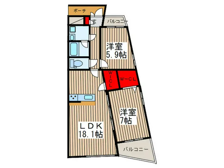 アルカンシエル 4階階 間取り
