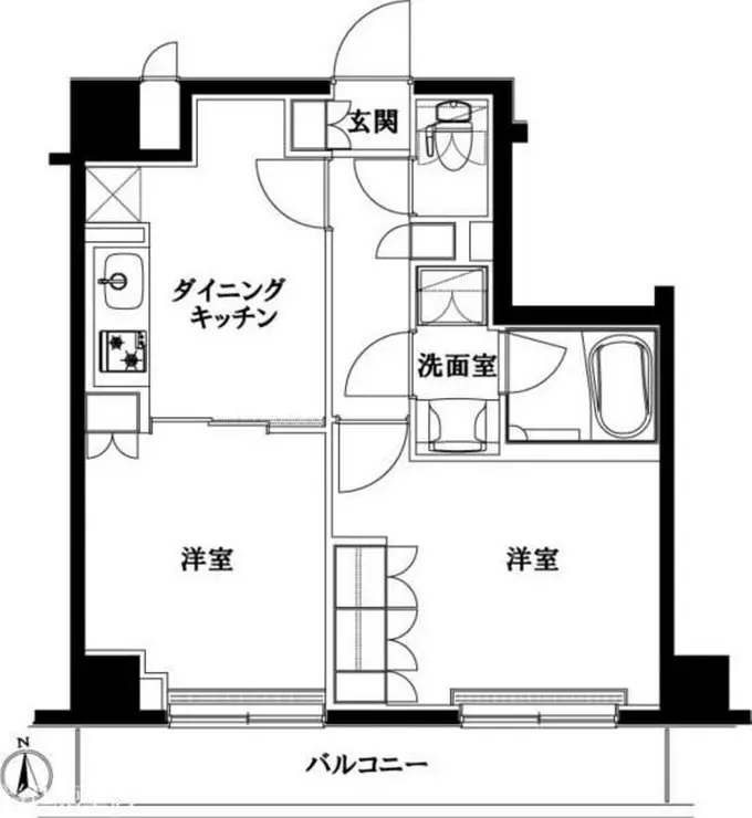 ルーブル中板橋伍番館 2階階 間取り