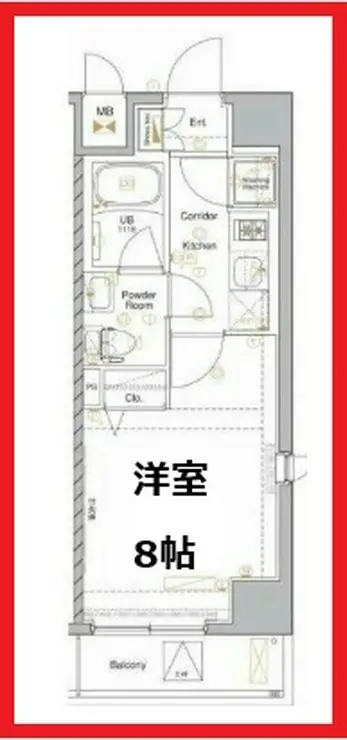メイクスデザイン王子 3階階 間取り