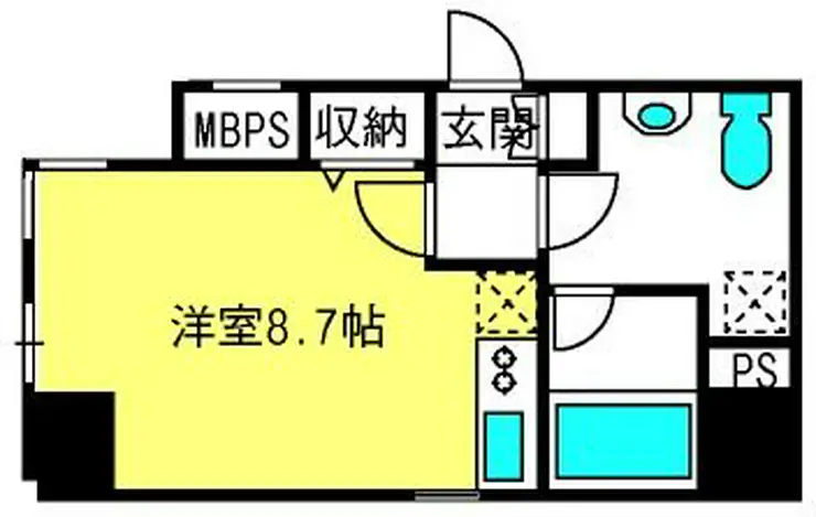 AXIS桜木町 8階階 間取り