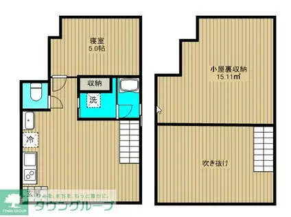 AURORA(1SDK/1階)の間取り写真