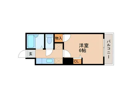 アーバンハイツ双葉ヶ丘(1K/2階)の間取り写真