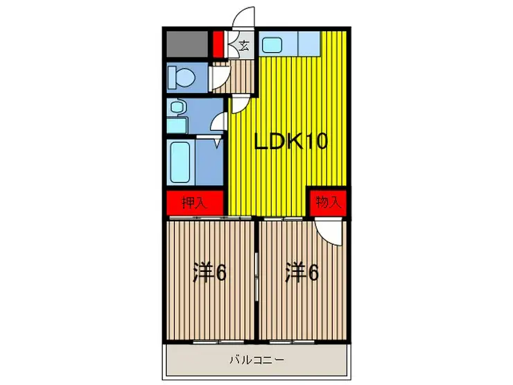 セントポール川口 1階階 間取り