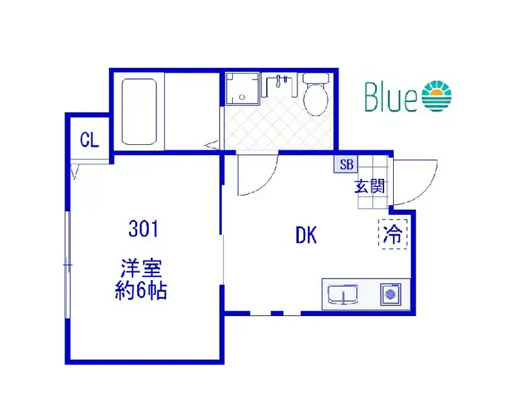 ソレイユ磯子 3階階 間取り