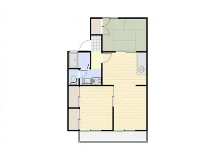 レジデンスオリーブ A(3DK/1階)の間取り写真