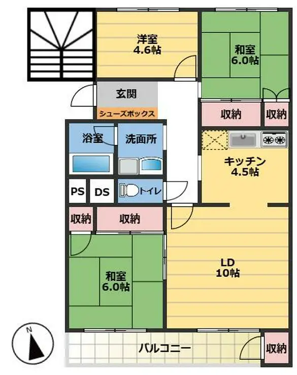 夏見台オークホームズ 5階階 間取り