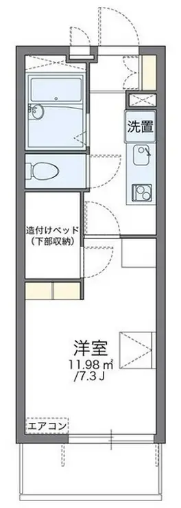 レオパレスエスペランサ 1階階 間取り