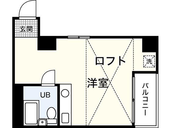 第七シティビル(ワンルーム/4階)の間取り写真