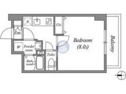 アドバンス京都アクィラ(1K/5階)の間取り写真