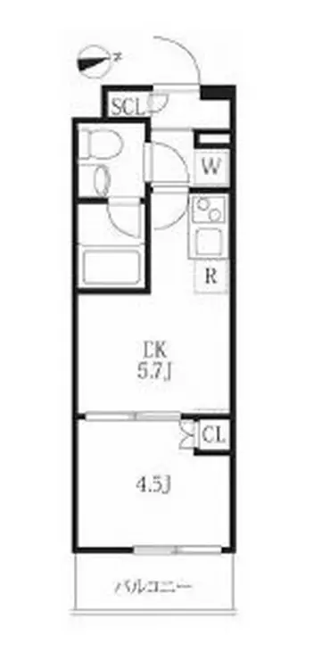 ハーモニーレジデンス神楽坂ヒルズfirst 2階階 間取り