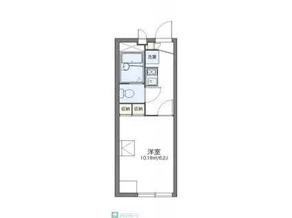 レオパレスエスポワール(1K/2階)の間取り写真