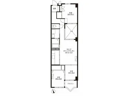 パルファム経堂(3LDK/2階)の間取り写真
