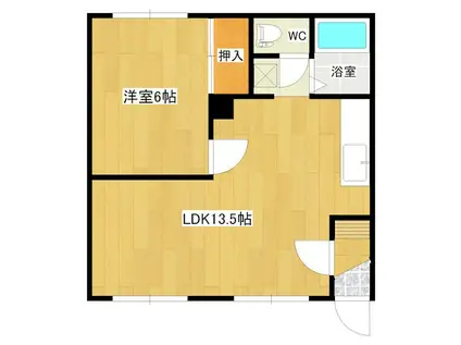 コーポセリアン(1LDK/1階)の間取り写真