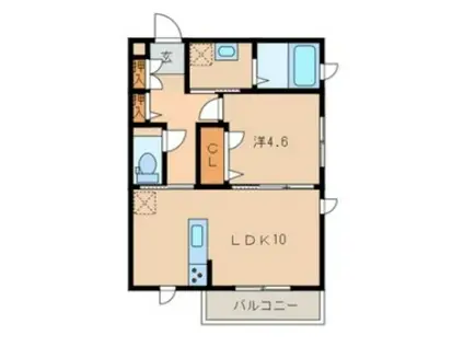 ラヴィーユ鎌倉(1LDK/3階)の間取り写真