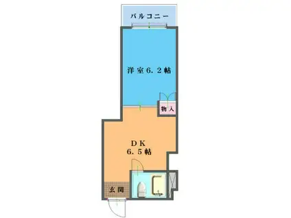 ファルコン熱田(1DK/5階)の間取り写真