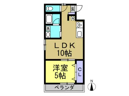 S STYLE(1LDK/3階)の間取り写真
