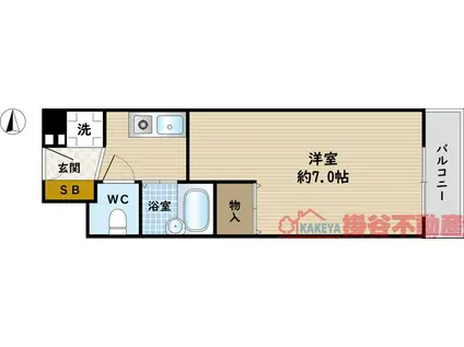 エクセレントライフK(1K/3階)の間取り写真