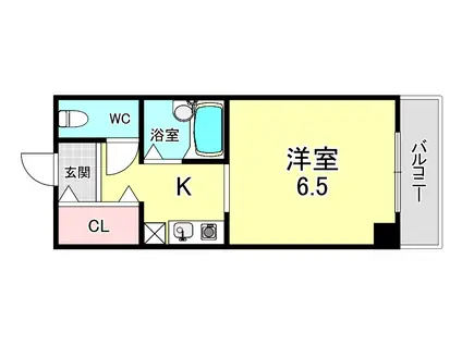 日建CCBUILDING(1K/8階)の間取り写真